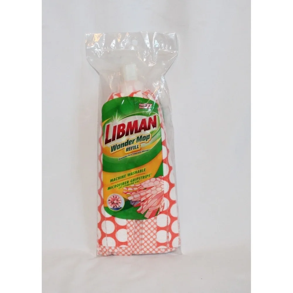 Libman Wonder Microfiber Mop Refill Reusable Machine Washable Easy Change NEW